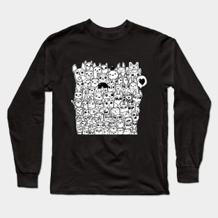 Husky Doodle v1 Long Sleeve T-Shirt